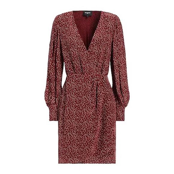 The Kooples Moon Dots Wrap Dress NWT XS – Parisian Edge & Elegance - Picture 7 of 8